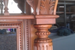 Antique Mantlepiece Column Detail
