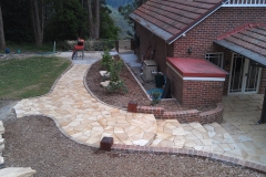 BBQ Area and Stone Pathway